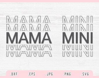 Download Mama Mini Lightning Bolt Svg Mama Svg Mini Svg Mom Svg Etsy