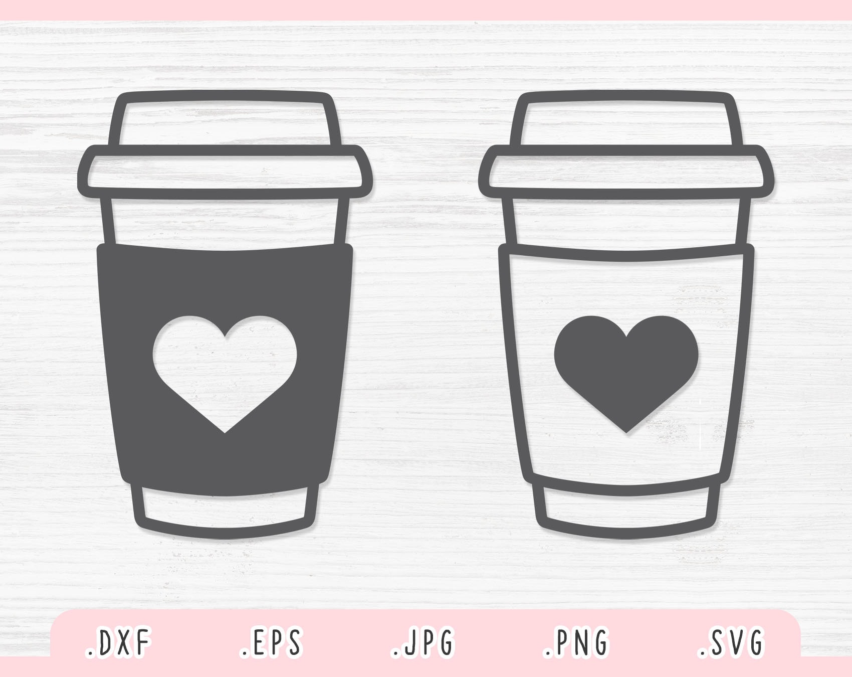 Coffee Cup SVG Dxf Jpg Png Eps Coffee Cup Vector Coffee Etsy