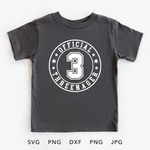 3. Geburtstag Shirt Sublimation, drei Jahre alter Geburtstag Cricut, lustiges Geschenk für den dritten Geburtstag