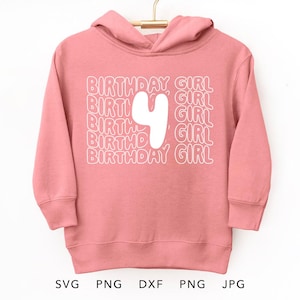 4 jaar oud SVG, PNG, Eps, Dxf, Jpg, 4e verjaardag meisje shirt sublimatie, vier jaar oud meisje cadeau Cricut, vierde verjaardag meisje gesneden bestand