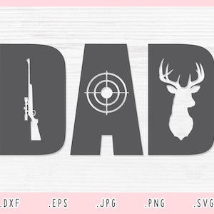 Jager papa SVG, DXF, Jpg, Png, Eps, jacht papa gesneden bestand Cricut silhouet, vader SVG, papa shirt SVG, papa SVG, papa clipart, jacht SVG
