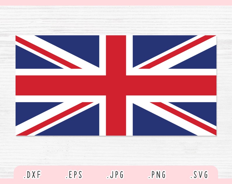 Download United Kingdom Flag SVG Eps DXF Jpg Png Union Jack Flag | Etsy