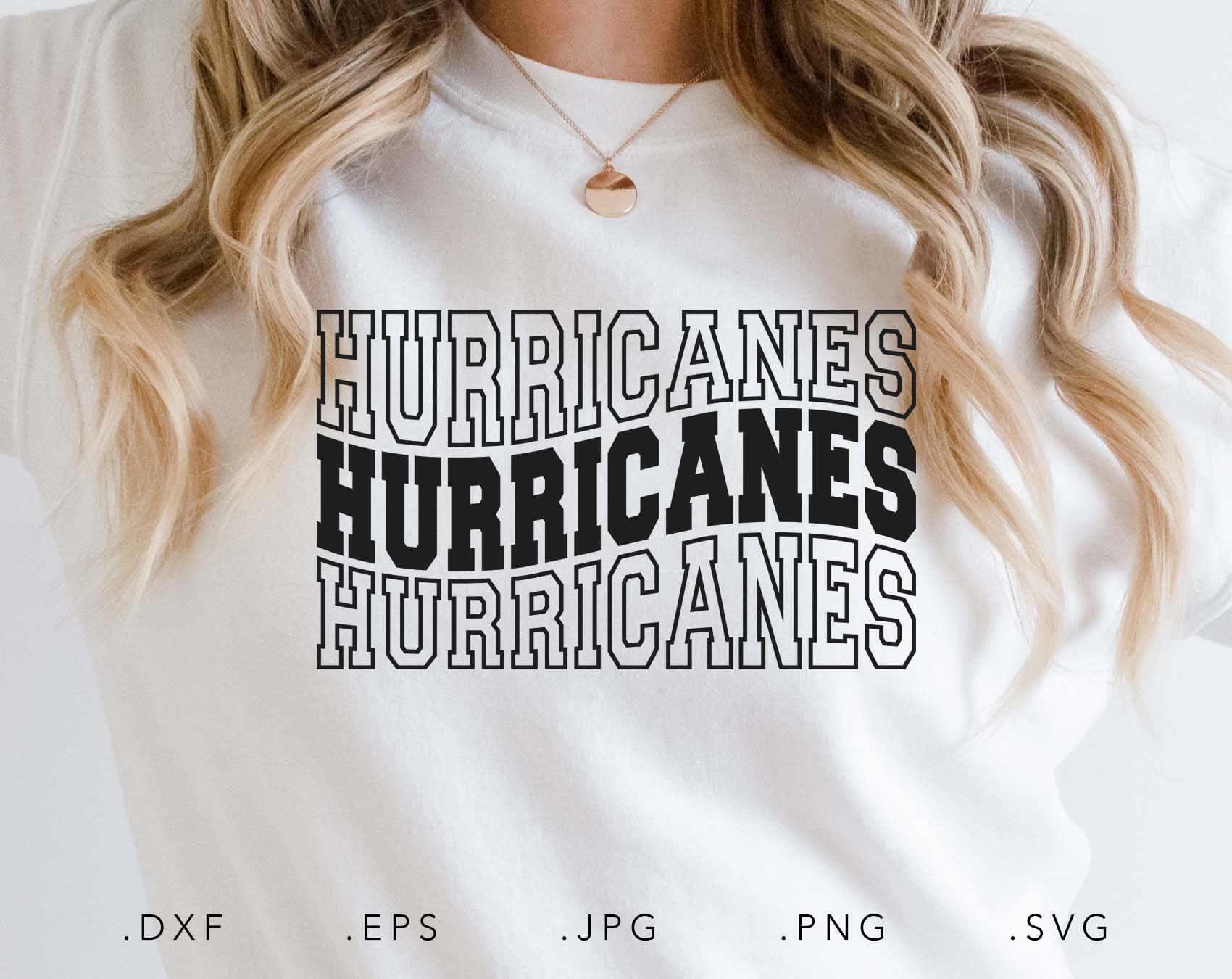 Hurricanes Stacked Varsity SVG, PNG ,dxf, Jpg, Eps, Hurricanes Wavy ...