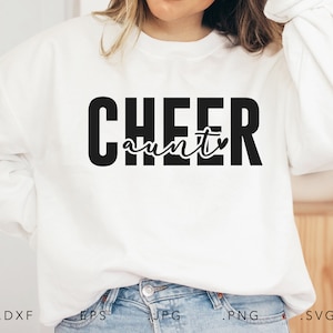 Cheer Tante SVG, Dxf, Jpg, Png, Eps, Cheer Tante Cut File Cricut Silhouette, Tante Svg, Tante Shirt Svg, Cheerleader SVG, Cheer Tante Svg