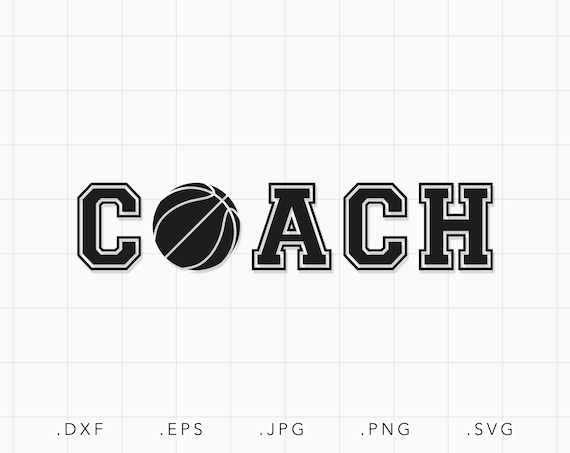 Basketball Coach SVG Dxf Jpg Png Eps Basketball Coach Cut | Etsy Australia