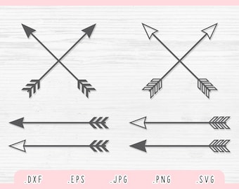 Arrow SVG, Dxf, Jpg, Png, Eps, Arrow Vector, Arrow Clipart, Arrow Cut File for Cricut and Silhouette, Arrow Bundle Svg, Crossed Arrow Svg