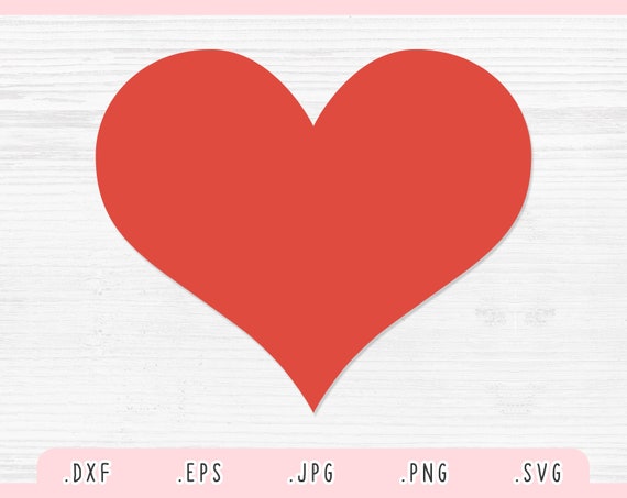 Heart SVG Dxf Jpg Png Eps Love Svg Heart Cut File for | Etsy