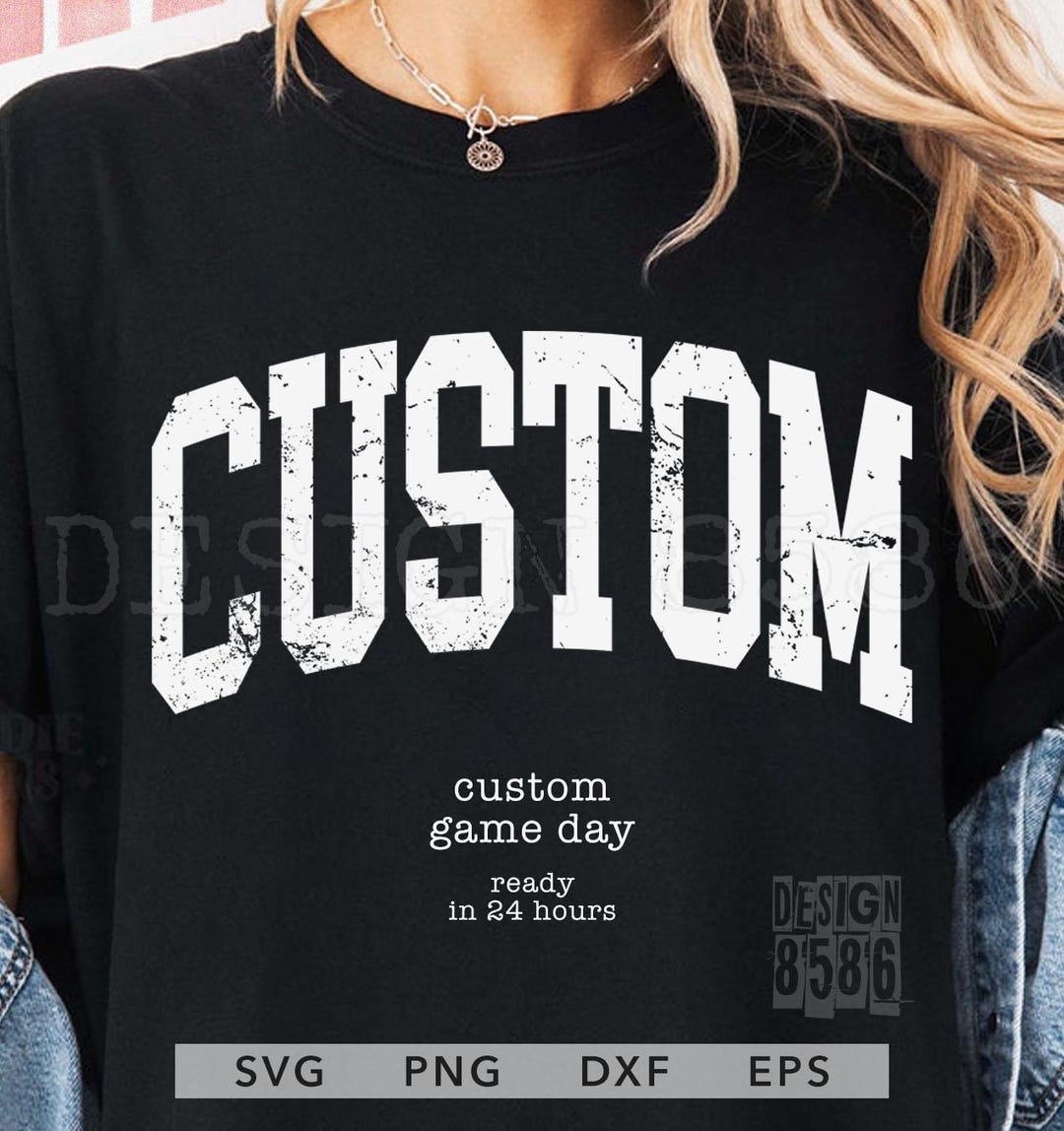 Team Name Graphics Custom Team SVG PNG, Personalized School Spirit Shirt Design, Custom ...