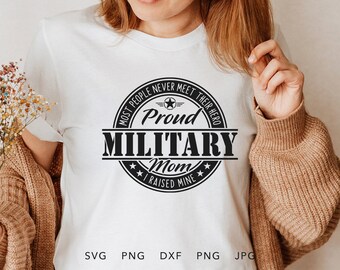 Militaire moeder SVG, PNG, DXF, Jpg, Eps, soldaat Homecoming Shirt sublimatie, trotse militaire familie bijpassende afstuderen ontwerp Cricut