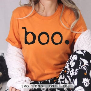 Máquina de Escrever Boo SVG, PNG, DXF, EPS, Camisa de Halloween da Moda Sublimada, Cricut de Temporada Assustadora, Arquivo de Corte com Vibrações Assustadoras, Tipografia