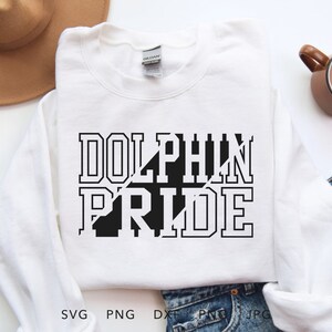 Delfin Pride SVG, PNG, dxf, jpg, eps, Delfine Shirt Sublimation, Delfine Schule Maskottchen Cricut, Delfine Team Spirit Sweatshirt