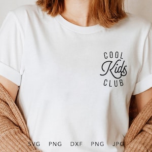 Coole Kinder Club SVG, PNG, DXF, Eps, Jpg, Coole Kinder geschnitten Datei Cricut Silhouette, lustig coole Kinder Geschenk Sublimation