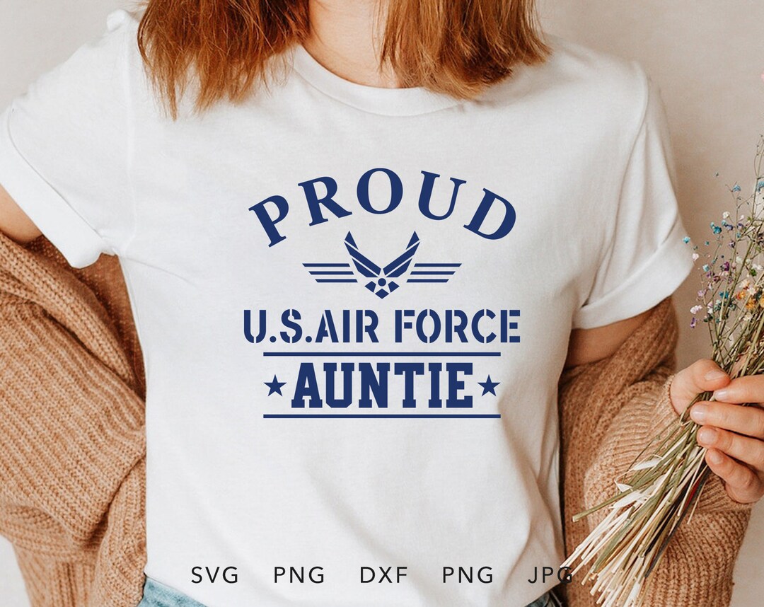Pride Military - U.S Air Force Proud Aunt Roundel T-Shirt