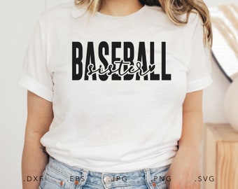 Baseball Sister SVG, Dxf, Jpg, Png, Eps, Baseball Sister Cut File Cricut Silhouette, Sister Svg, Sister Shirt Svg, Baseball SVG, Sibling Svg
