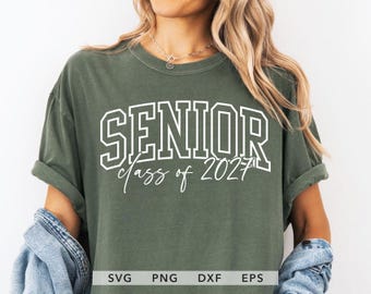 Senior Class of 2027 SVG, Dxf, Png, Eps, Class Of 2027 Cut File Cricut, Graduated 2027 Iron On, Senior 2027 Sublimation Shirt Silhouette