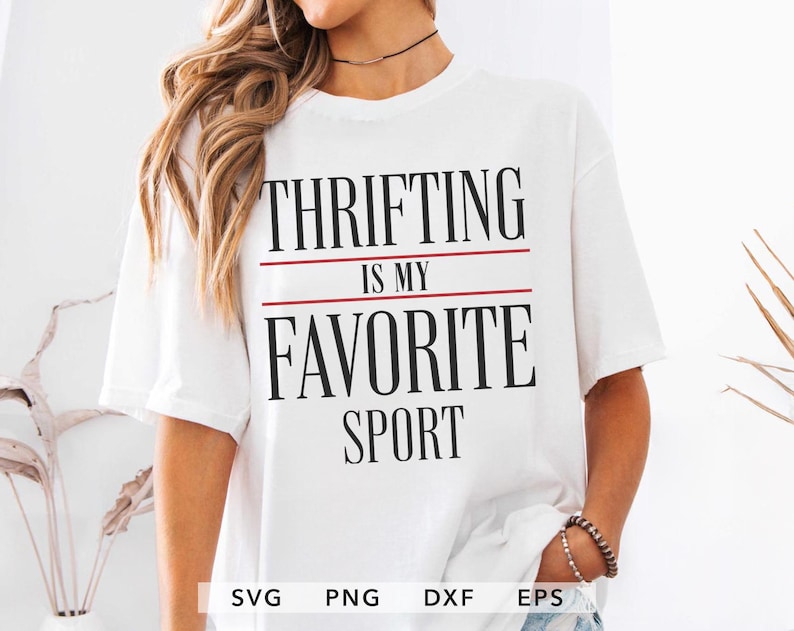 Thrifting Is My Favorite Sport PNG SVG retro y2k design