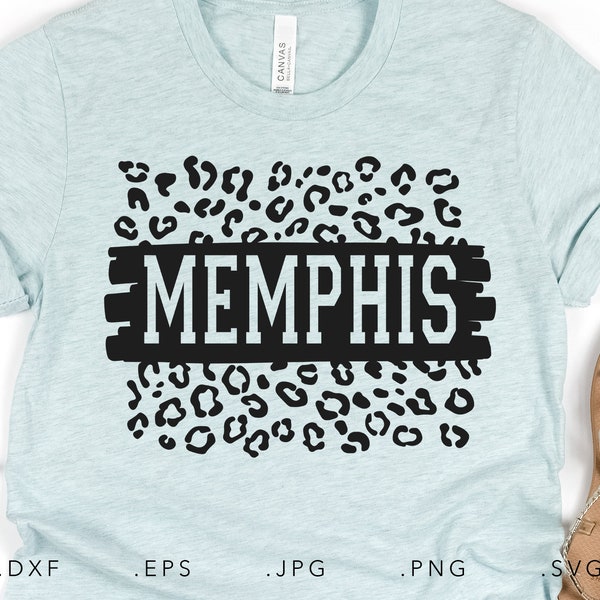 Memphis Leopard Print SVG DXF JPG Png Eps Cricut Silhouette Cut File Sublimation