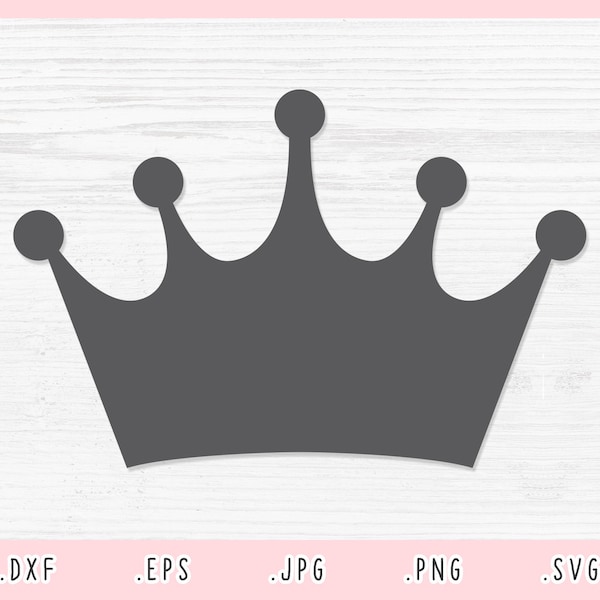 Crown SVG, Dxf, Jpg, Png, Eps, Crown Vector, Crown Clipart, Crown Cut File for Cricut and Silhouette, Princess crown svg, Prince crown svg