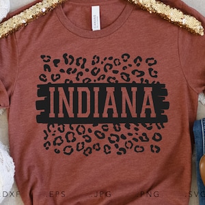 Indiana Leopard Print SVG DXF JPG Png Eps Cricut Silhouette Cut File Sublimation