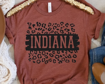 Indiana Leopard Print SVG DXF JPG Png Eps Cricut Silhouette Cut File Sublimation