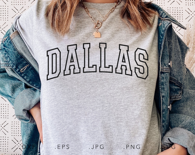 Dallas retro varsity PNG SVG city pride shirt design, Dallas Texas love shirt design for sublimation crafting, Dallas home city PNG SVG for Cricut and Silhouette, Dallas pride digital download shirt design