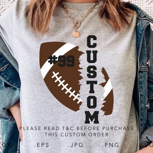 Futebol SVG, Dxf, Jpg, Png, Eps, Modelo de futebol Svg, Arquivo de corte de time de futebol Cricut, Camisa de futebol Svg, Nome de futebol personalizado Svg