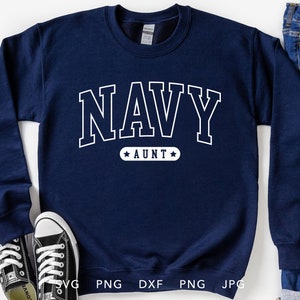 Marine Tante SVG, PNG, DXF, Jpg, Eps, Trendy Soldat nach Hause kommen Sublimation, stolze Marine Familie passende Abschluss Shirt Cricut