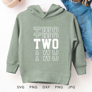 Zwei SVG, PNG, Eps, Dxf, 2 Jahre alte Geburtstagsjunge Shirt Sublimation, Cricut 2.Geburtstagskind, niedliche Geschenkidee zum zweiten Geburtstag