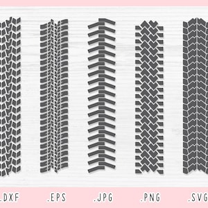 Tire Tread SVG Dxf Jpg Png Eps Tire Track Cut File for | Etsy