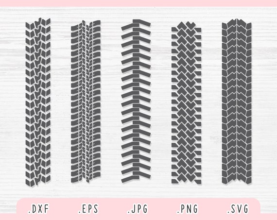 Tire Tread SVG Dxf Jpg Png Eps Tire Track Cut File for | Etsy