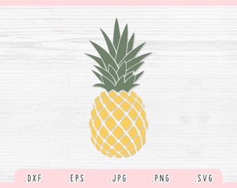 Pineapple SVG, Dxf, Jpg, Png, Eps, Pineapple Vector, Pineapple Clipart, Pineapple Cut File for Cricut and Silhouette, Summer Svg, Summer Dxf