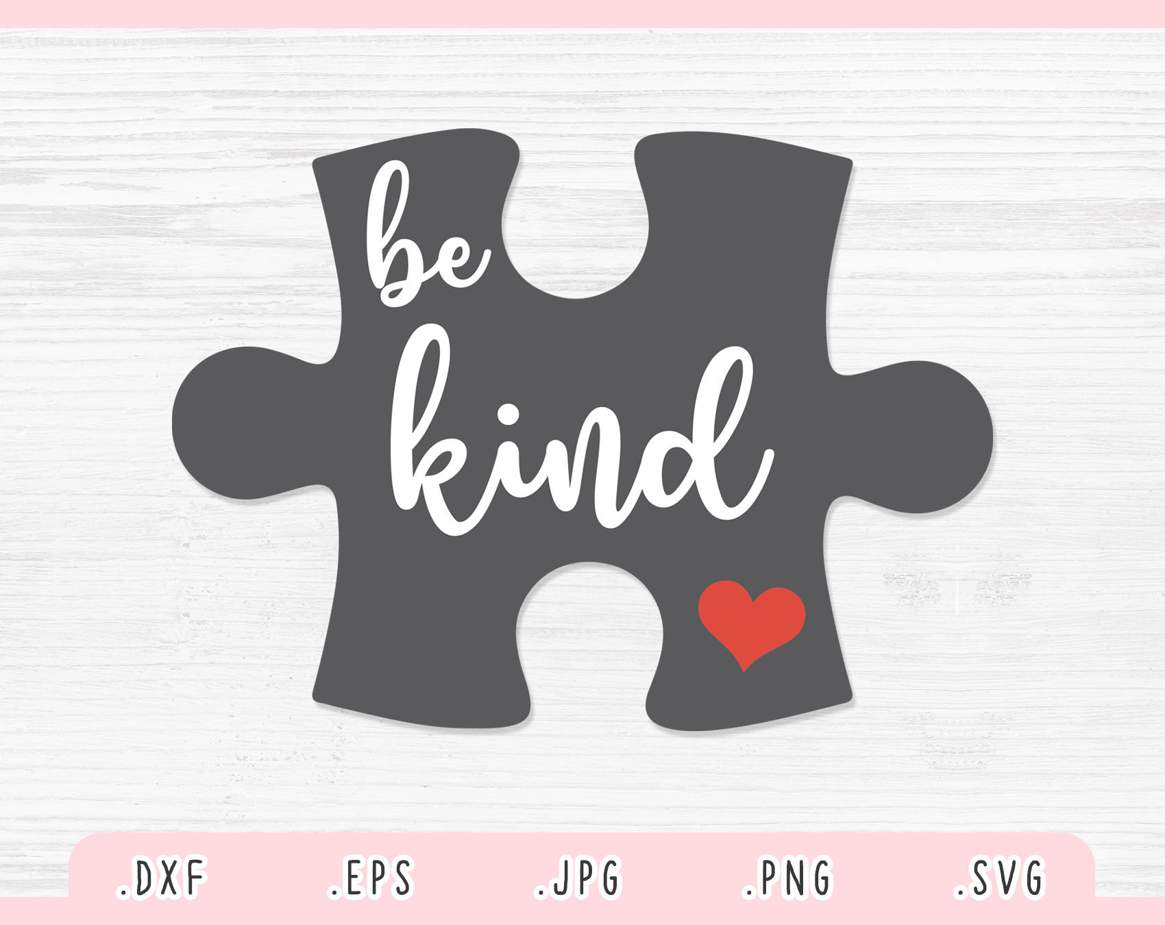 Be Kind SVGDxfJpgPngEps Autism Svg Be Kind Cut File Etsy