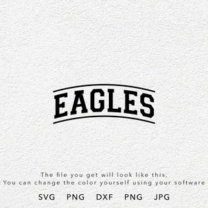 Eagles School Sport Mascot, Eagles Pride, Eagles Arched Varsity Font, Retro Eagles, Vintage Eagles, Classic Eagles, GO Eagles, We Are Eagles, Print On Demand Design Source, DIY Eagles Team Spirit Outfit