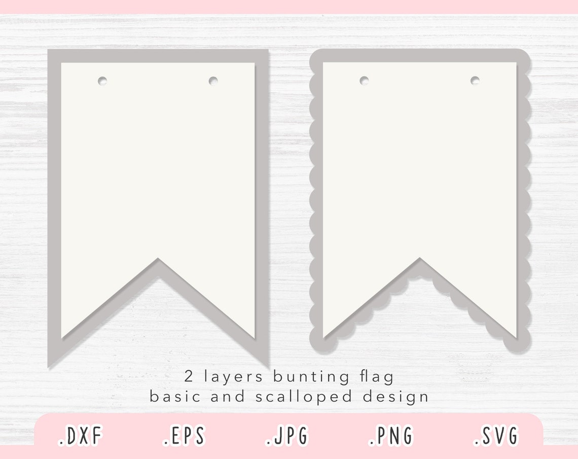 Banners SVG Pennant Svg Bunting Flag Svg Cut File for Etsy UK