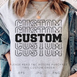 Custom Stacked SVG,Dxf,Jpg,Png,Eps,Custom Sports Team Svg,Custom Cut File,Custom School Team Name Svg,Custom Cricut, Custom Mascot Shirt SVG