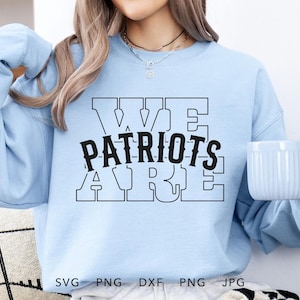 Wir sind Patrioten SVG, PNG, dxf, jpg, eps, Vintage Superhelden Spieltag Sublimationsdesign, Superhelden Schule Sport Maskottchen Schnittdatei