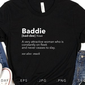 Baddie Definition SVG, Dxf, Jpg, Png, Eps, Baddie Sublimation, schwarze Mädchen Magie Aufbügeln, Melanin geschnitten Datei, schwarze Königin svg, schwarze Geschichte