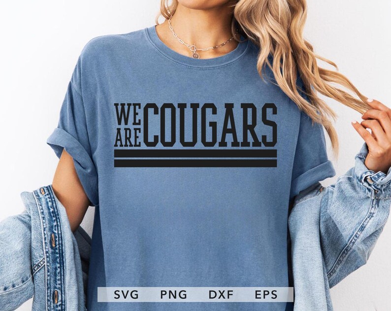 We Are Cougars SVG, PNG, EPS, Dxf, Cougars Team Mascot Sublimation ...