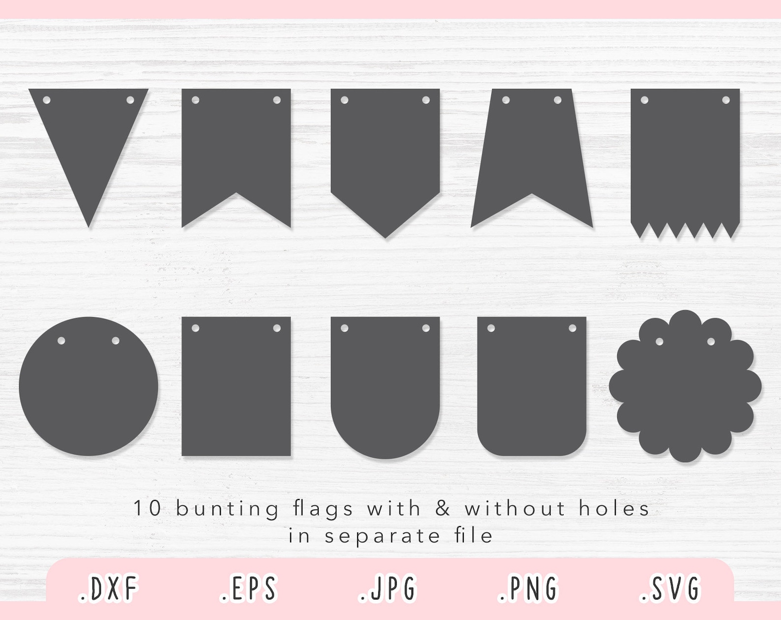Banners SVG Pennant Svg Bunting Flag Svg Banner Cut File Etsy