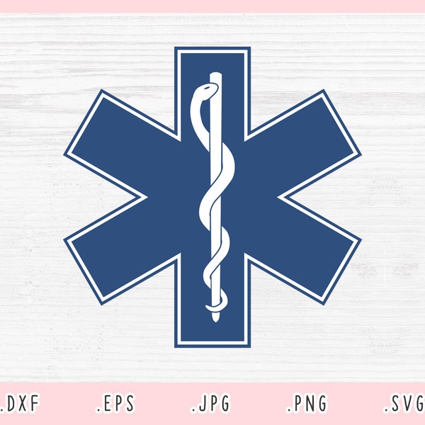 Medical Symbol Svg, Medical Logo Svg, Medical Cut File for Cricut, Asclepius Symbol Svg, Medical Doctor Svg, Nurse Svg, Star of Life Svg