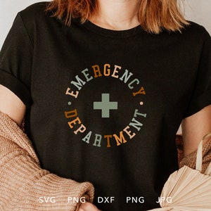 救急科 SVG、DXF、Png、Jpg、Eps、看護師卒業クリカットシルエット、医療従事者カットファイル、ナースシャツアイロン接着、ナースライフ