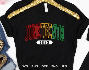 Juneteenth SVG, DXF, PNG, Jpg, Eps, Black History Month Cut File, Juneteenth Sublimation Shirt, Free-ish Svg, Juneteenth 1865 Cricut