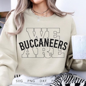 We Are Buccaneers SVG, PNG, dxf, jpg, eps, Vintage Buccaneers Game Day Sublimation Design, Buccaneers School Sport Mascot Cut File