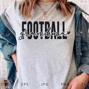 Fußball Oma SVG, Dxf, Jpg, Png, Eps, Fußball Gramma geschnitten Datei Cricut Silhouette, Großmutter SVG, Oma Nana Shirt, Fußball SVG