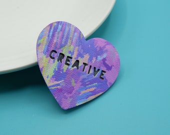 Creative Personality Brooch | made using my own fabric designs