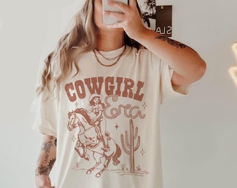 Vintage Cowgirl Era Shirt, Boho Retro Inspired Western Aesthetic Trendy Graphic Tee, In My Era Shirt, Concert Shirt, Eras Shirt