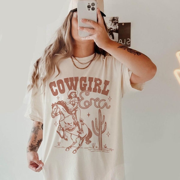 Vintage Cowgirl Era Shirt, Boho Retro Inspired Western Aesthetic Trendy Graphic Tee, In My Era Shirt, Concert Shirt, Eras Shirt