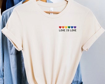 Love is Love Shirt, LGBT Shirt, Pride Shirt, Equality, Love is Love, LGBT Outfit, Love Wins, Rainbow Pride Shirt