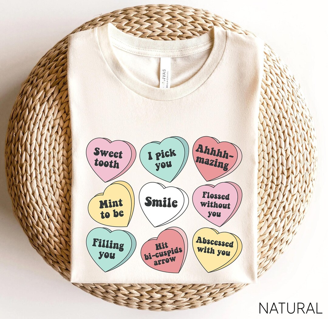 Dental Valentine's Day Shirt, Teeth Dentist Shirt, Valentine's Day