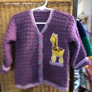 Lavender Cardigan (s 12 mos.)